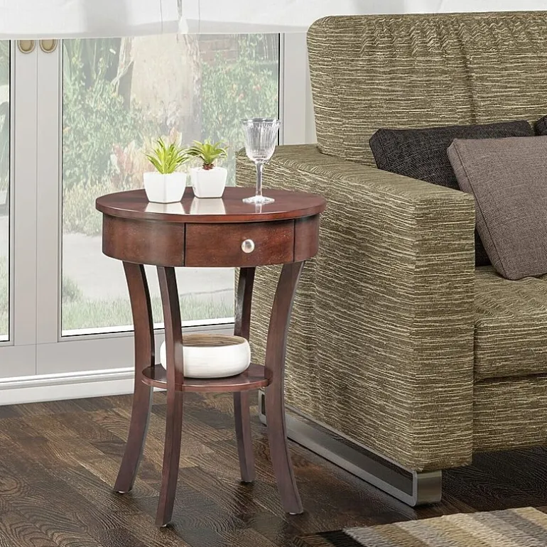 Convenience Concepts Schaffer Living Room Collection Storage 1-Drawer End Table