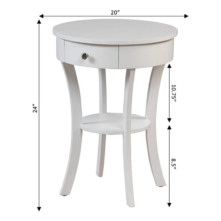 Convenience Concepts Schaffer Living Room Collection Storage 1-Drawer End Table