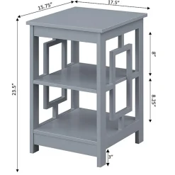Convenience Concepts Town Square Living Room Collection Storage Console Table