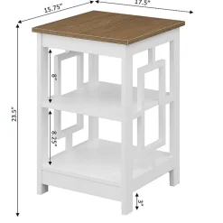 Convenience Concepts Town Square Living Room Collection Storage Console Table