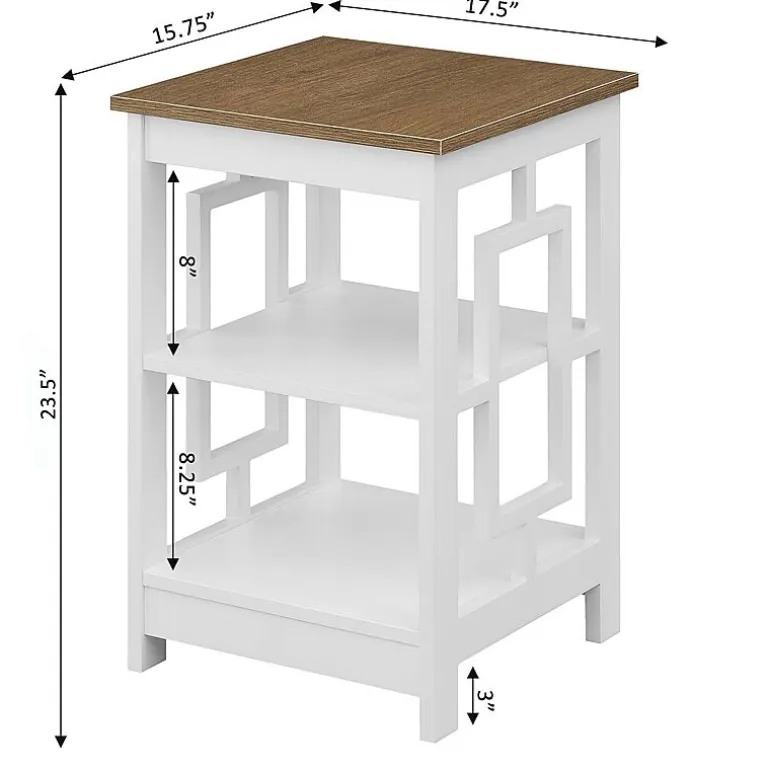 Convenience Concepts Town Square Living Room Collection Storage Console Table