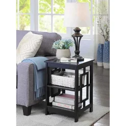 Convenience Concepts Town Square Living Room Collection Storage Console Table