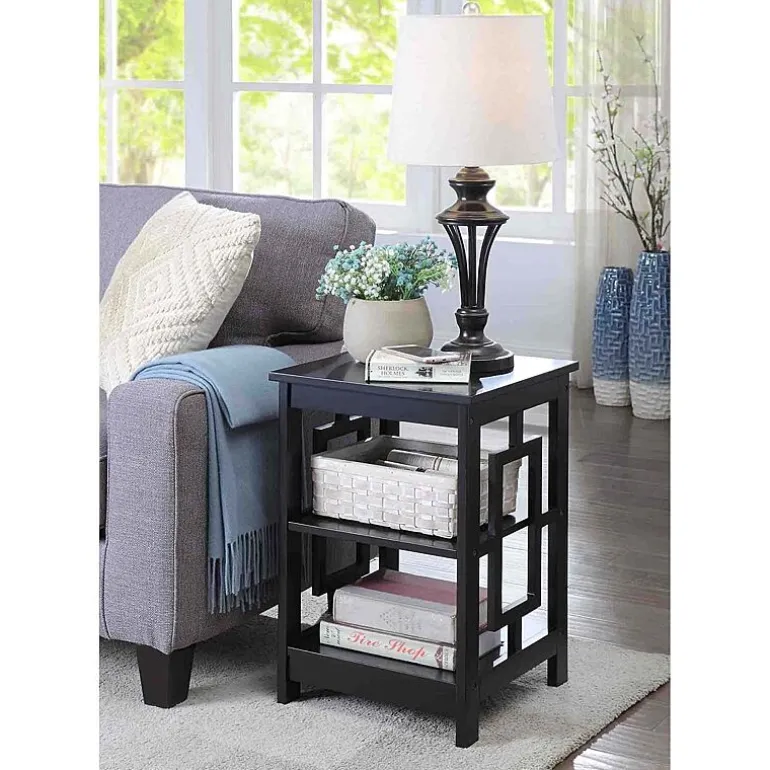 Convenience Concepts Town Square Living Room Collection Storage Console Table