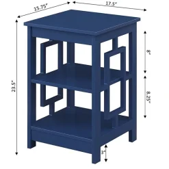 Convenience Concepts Town Square Living Room Collection Storage Console Table