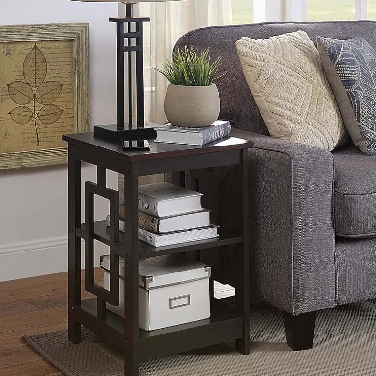 Convenience Concepts Town Square Living Room Collection Storage Console Table