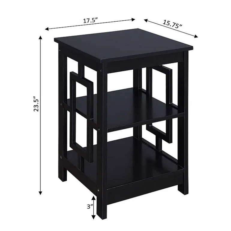 Convenience Concepts Town Square Living Room Collection Storage Console Table