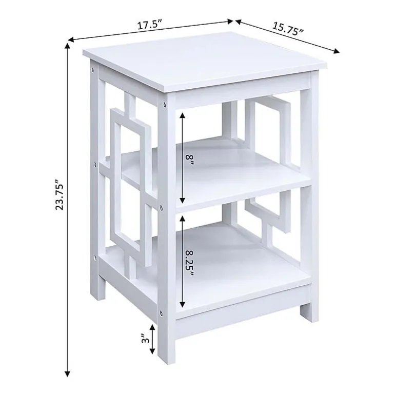 Convenience Concepts Town Square Living Room Collection Storage Console Table