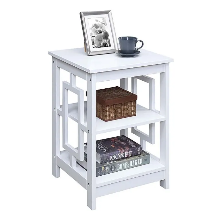 Convenience Concepts Town Square Living Room Collection Storage Console Table