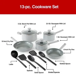 Cooks Ceramic 13-pc. Cookware Set