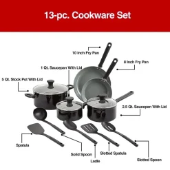 Cooks Ceramic 13-pc. Cookware Set