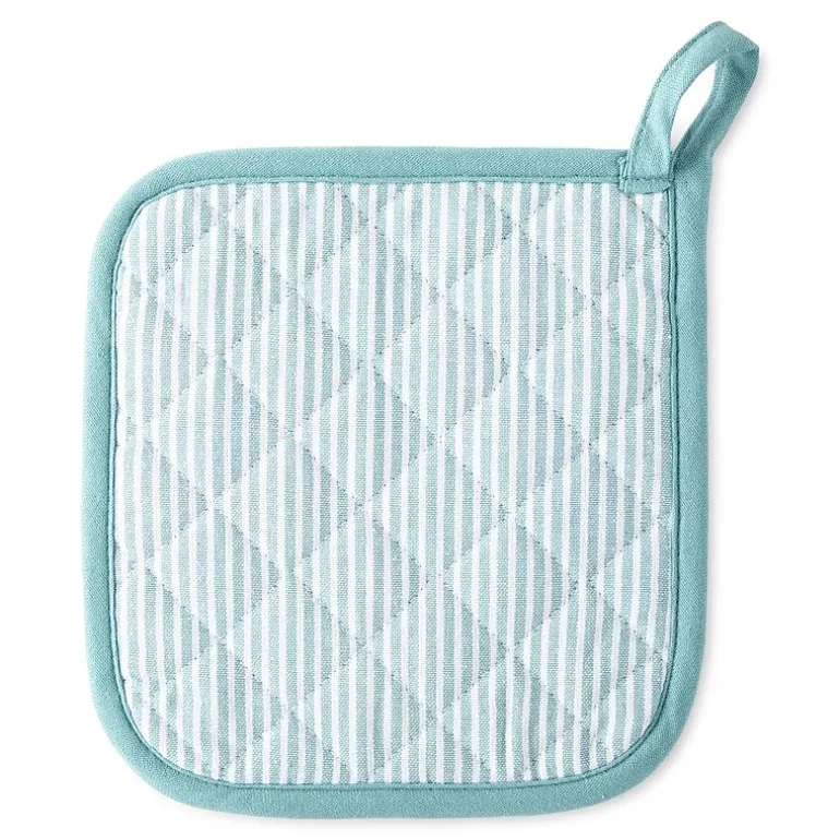 Cooks Chambray Stripe Pot Holder