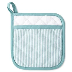 Cooks Chambray Stripe Pot Holder