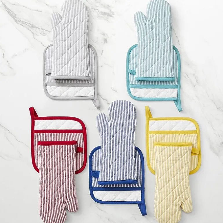 Cooks Chambray Stripe Pot Holder