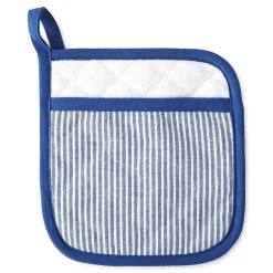 Cooks Chambray Stripe Pot Holder