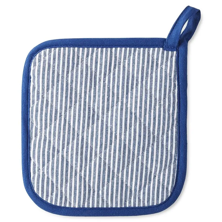 Cooks Chambray Stripe Pot Holder