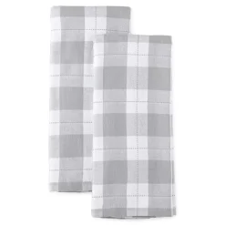 Cooks Check Dual Purpose 2-pc Kitchen Towel Set
