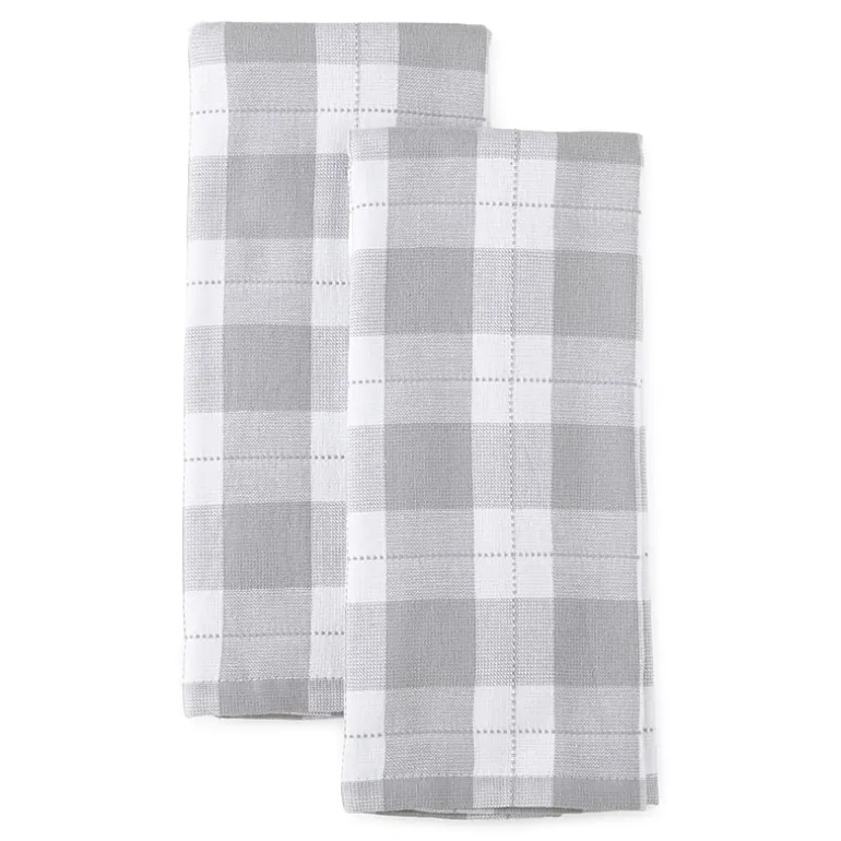 Cooks Check Dual Purpose 2-pc Kitchen Towel Set
