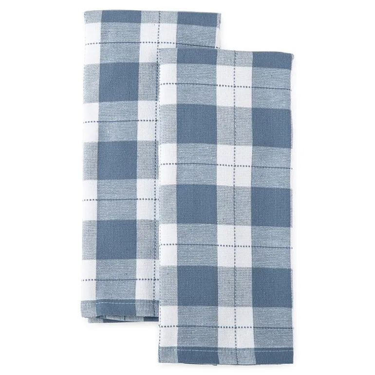 Cooks Check Dual Purpose 2-pc Kitchen Towel Set