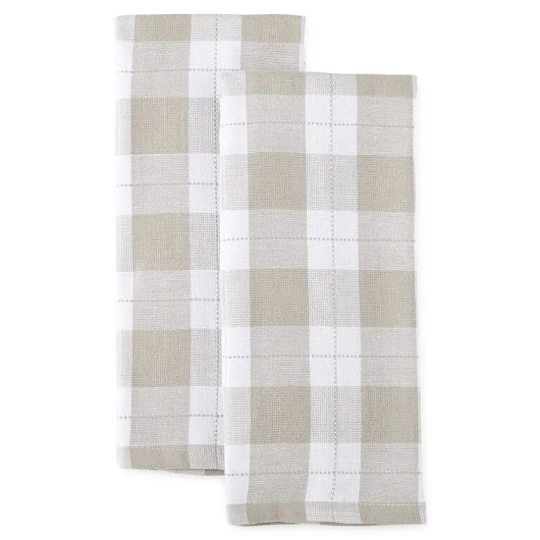 Cooks Check Dual Purpose 2-pc Kitchen Towel Set