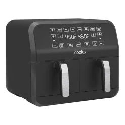 Cooks Dual-Basket Air Fryer 8 Quart Touchscreen