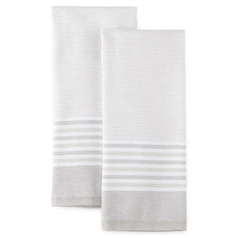 Cooks Haru Stripe Dual Purpose 2-pc Kitchen Towel Set
