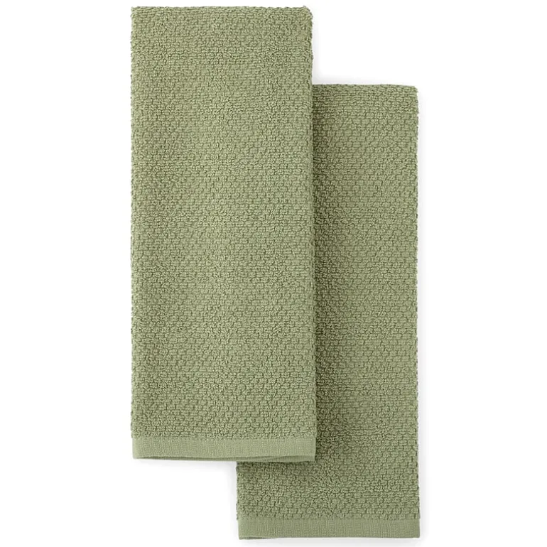 Cooks Popcorn Solid 2-pc. Kitchen Towel Set