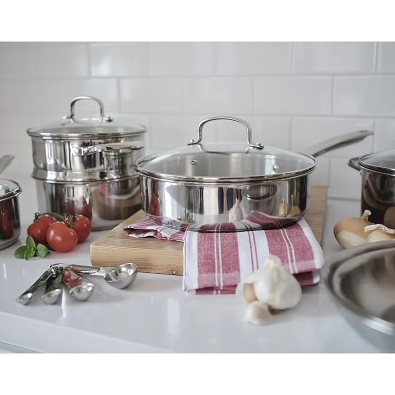 Cooks Stainless Steel 15-pc. Cookware Set