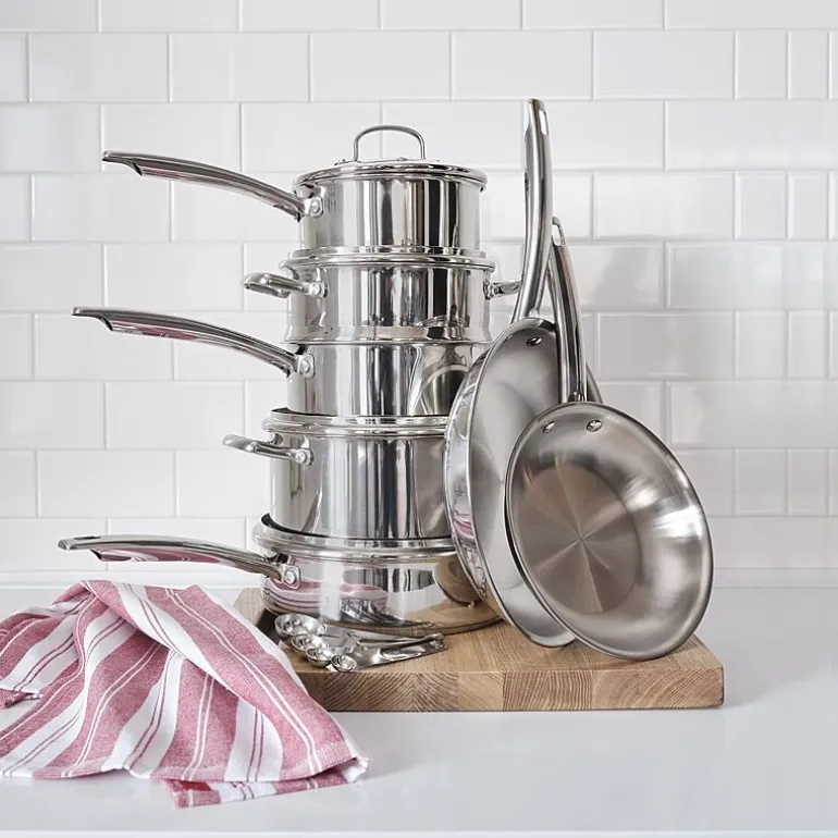 Cooks Stainless Steel 15-pc. Cookware Set