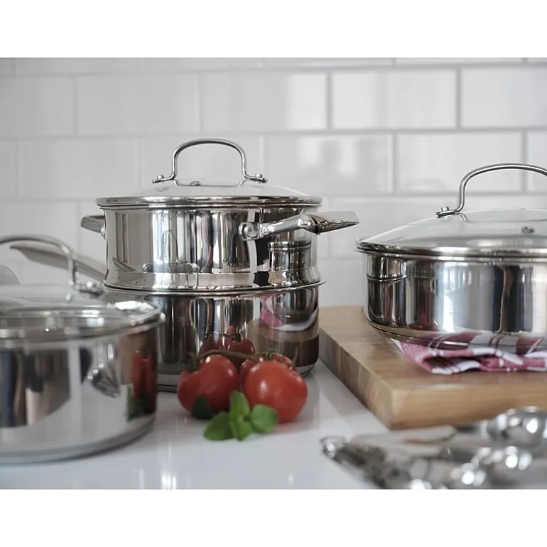 Cooks Stainless Steel 15-pc. Cookware Set