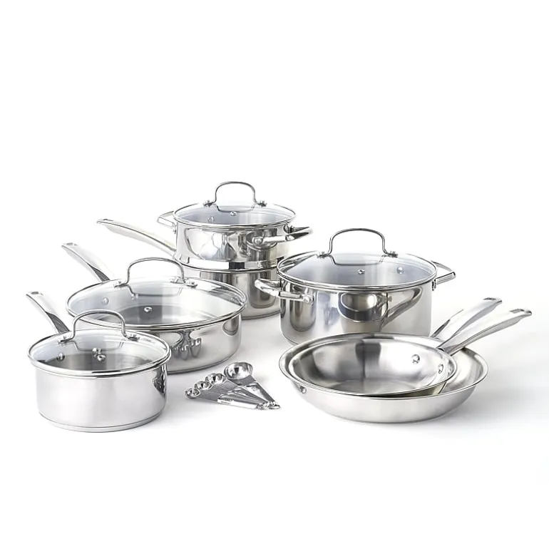 Cooks Stainless Steel 15-pc. Cookware Set