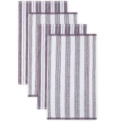 Cooks Striped Dual Purpose 4-Pc. Kitchen Towel Set
