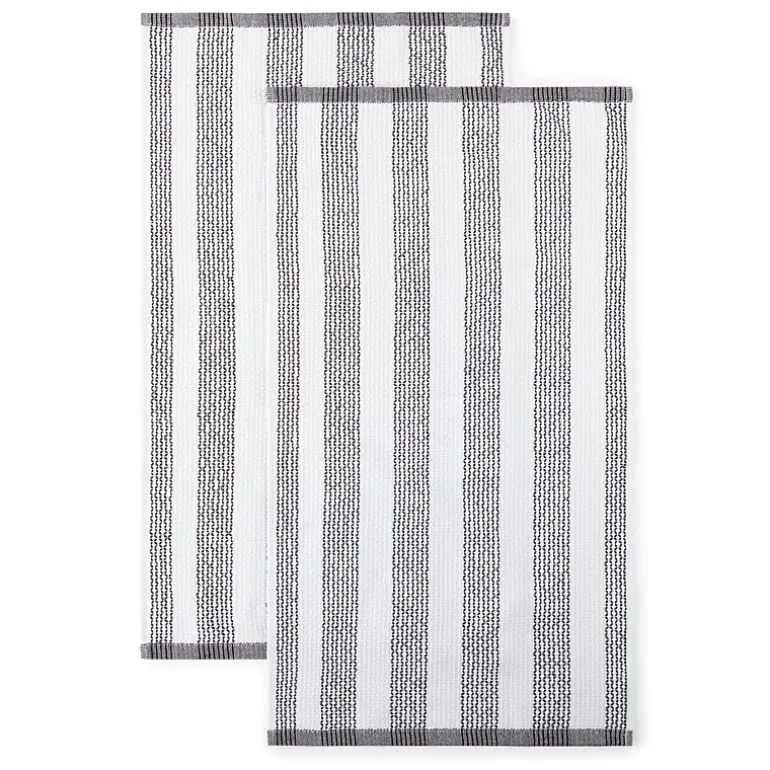 Cooks Striped Dual Purpose 4-Pc. Kitchen Towel Set