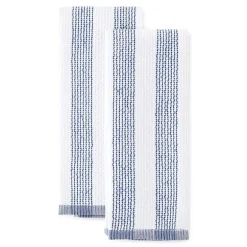Cooks Striped Dual Purpose 4-Pc. Kitchen Towel Set