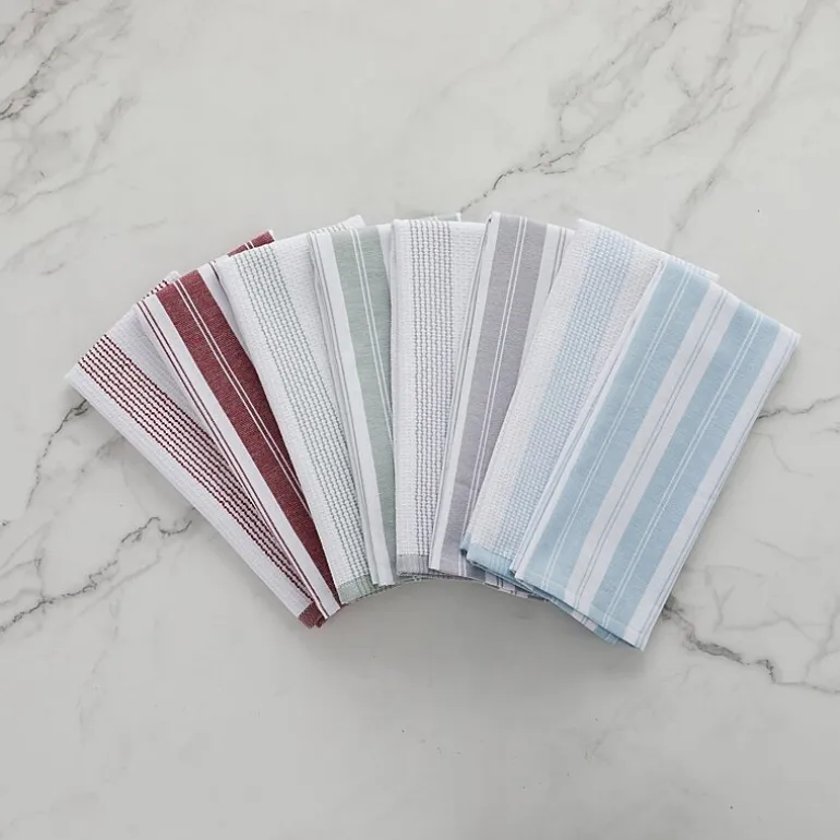 Cooks Striped Dual Purpose 4-Pc. Kitchen Towel Set