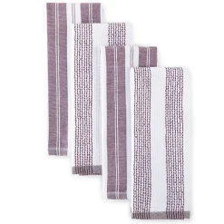 Cooks Striped Dual Purpose 4-Pc. Kitchen Towel Set
