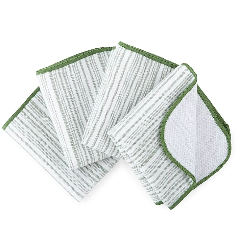 Cooks Striped Scrubber 4-pc. Dish Cloth Set