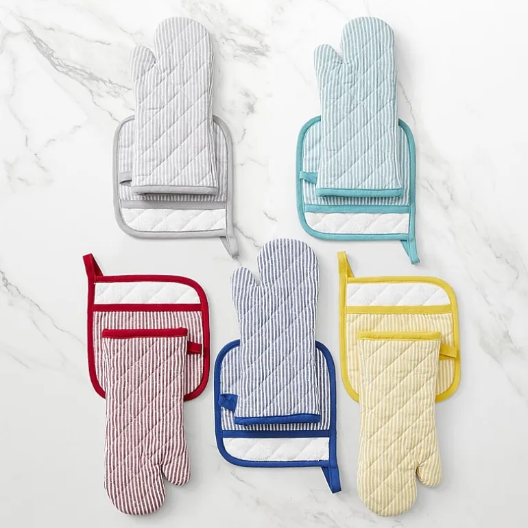 Cooks Stripe Oven Mitt