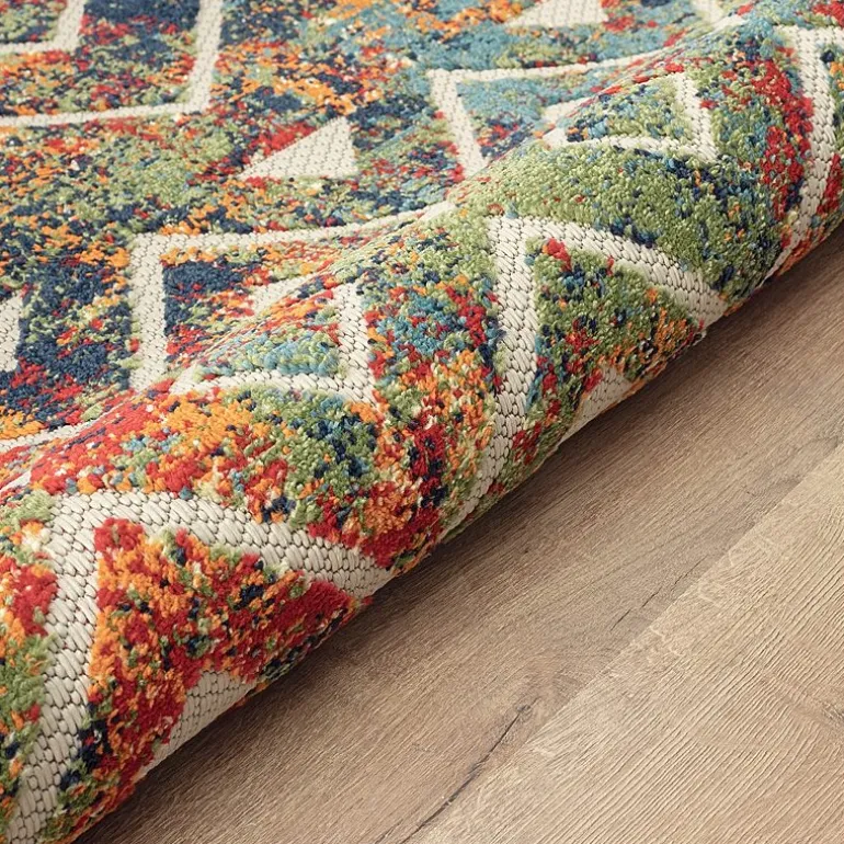 Corazon Multicolor Eclectic Indoor Outdoor Rectangular Area Rug