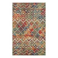 Corazon Multicolor Eclectic Indoor Outdoor Rectangular Area Rug