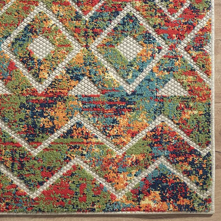 Corazon Multicolor Eclectic Indoor Outdoor Rectangular Area Rug