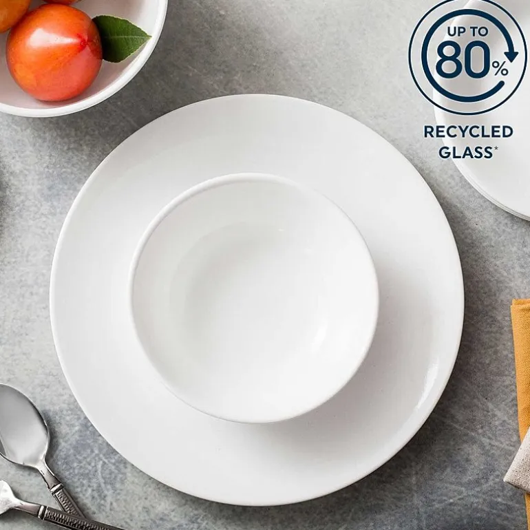 Corelle Shimmering White 32-pc. Glass Dinnerware Set