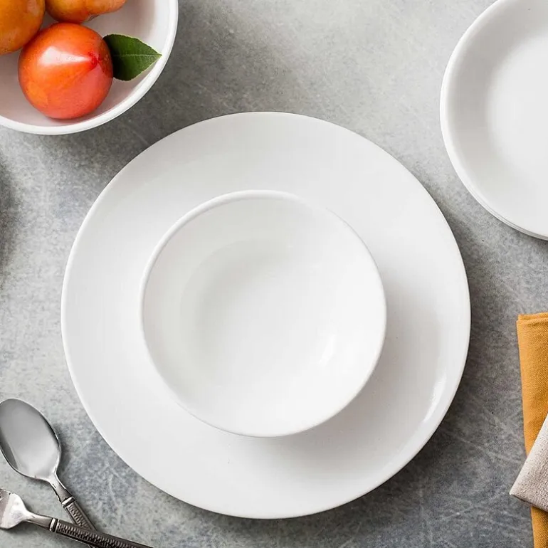 Corelle Shimmering White 32-pc. Glass Dinnerware Set