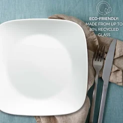 Corelle Vivid White 16-pc. Glass Dinnerware Set