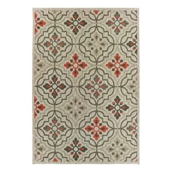 Covington Home Long Island Floral Lattice 39" X 60" Indoor Outdoor Rectangular Accent Rug