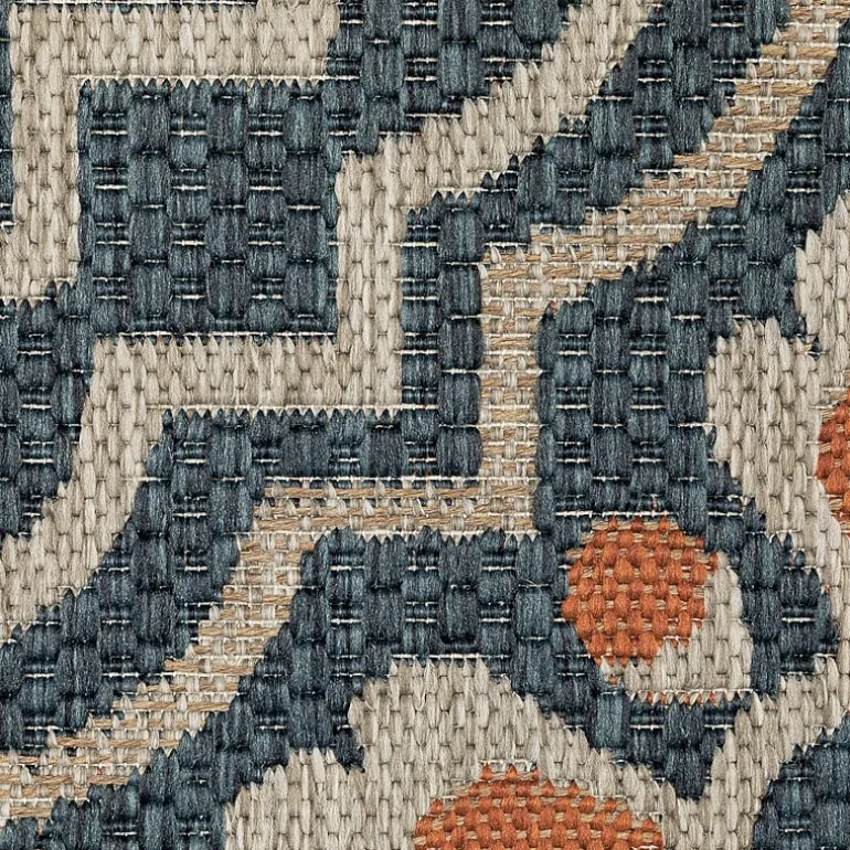 Covington Home Long Island Floral Lattice 39" X 60" Indoor Outdoor Rectangular Accent Rug