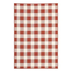 Covington Home Martinique Gingham Plaid Indoor Outdoor Rectangular Accent Rug