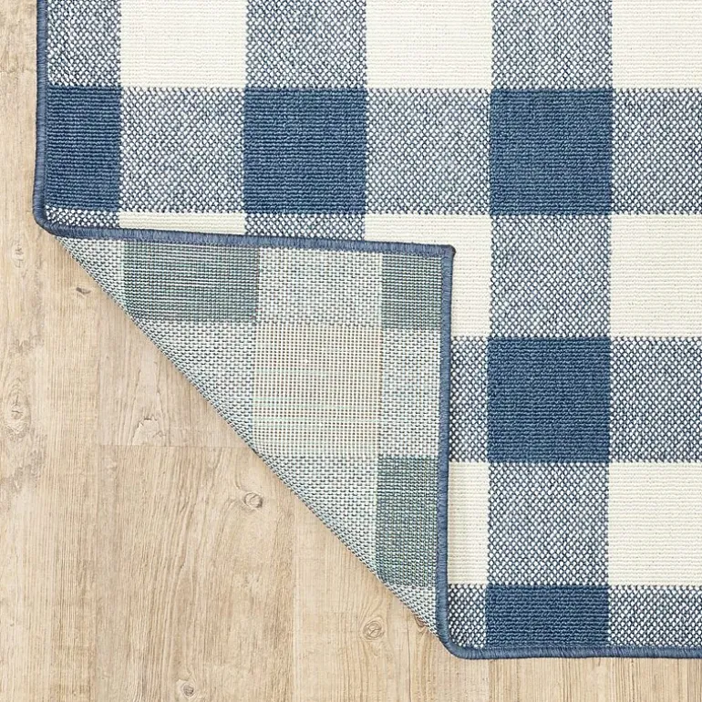 Covington Home Martinique Gingham Plaid Indoor Outdoor Rectangular Accent Rug