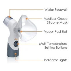 Crane Cordless Rechargeable Warm and Cool Mist Inhaler