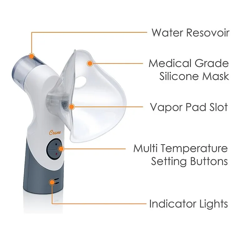 Crane Cordless Rechargeable Warm and Cool Mist Inhaler