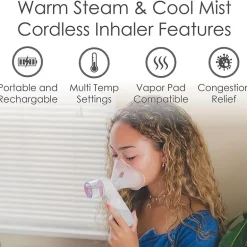 Crane Cordless Rechargeable Warm and Cool Mist Inhaler